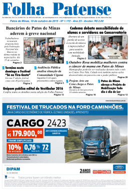 Folha Patense, 10/10/15 (n&ordm; 1172)