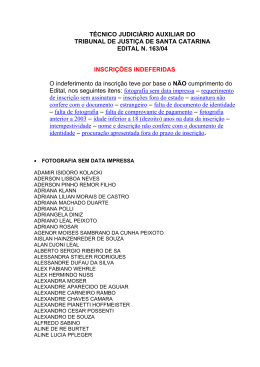 Concurso Tribunal de Justiça - Tribunal de Justiça de Santa Catarina