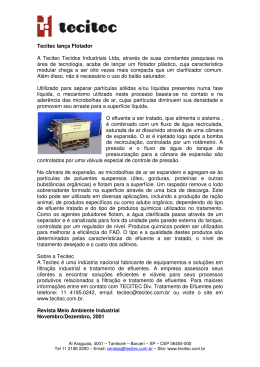 Tecitec lança Flotador A Tecitec Tecidos Industriais Ltda, através de