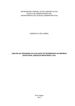 An&aacute;lise do programa de avalia&ccedil;&atilde;o de desempenho na empresa