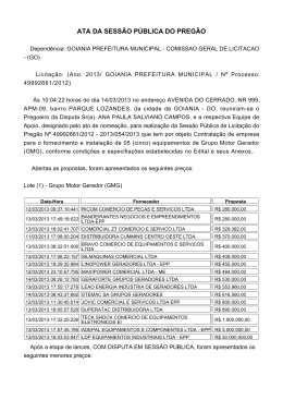 ATA DA SESS&Atilde;O P&Uacute;BLICA DO PREG&Atilde;O