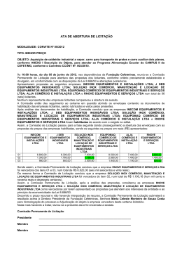 ATA CV 05-2012 - Fundação CEFETMINAS
