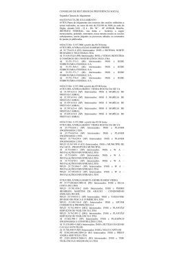 Pauta de Julgamento da 2ª junta de recursos