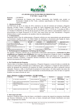 1 ATA DE REALIZA&Ccedil;&Atilde;O DO PREG&Atilde;O PRESENCIAL N&ordm; 017/2013