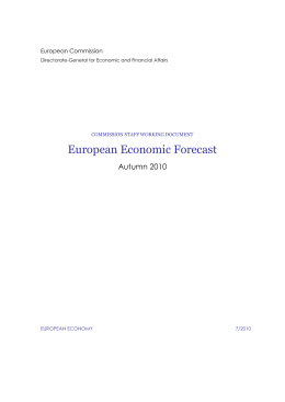 European Economic Forecast
