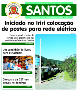 Iniciada no Iriri coloca&ccedil;&atilde;o de postes para rede el&eacute;trica