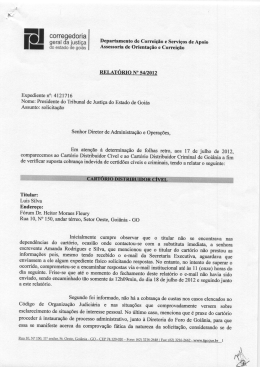 1 - Tribunal de Justiça do Estado de Goiás