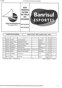 XXV TROFEU CAYRU DE VELA