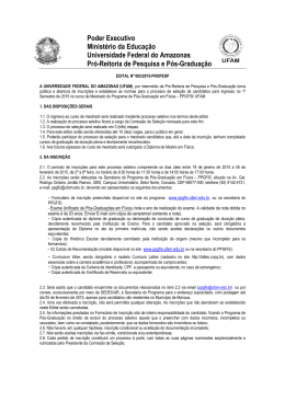 Poder Executivo Minist&eacute;rio da Educa&ccedil;&atilde;o Universidade Federal do