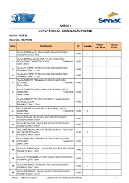 ANEXO I_CV 049.12_ESPECIFICACOES - Portal G&ecirc;nesis / Senac-Am