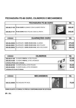 Fechadura FE-88 Cilindros e Mecanismos.XLS