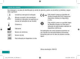 2 Legenda dos s&iacute;mbolos Consulte as instru&ccedil;&otilde;es de utiliza&ccedil;&atilde;o