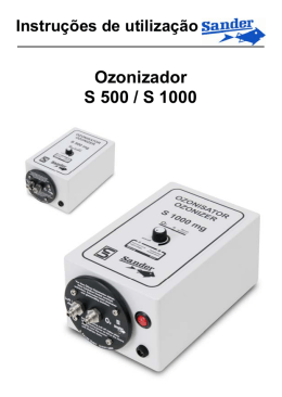 Ozonizador S 500 / S 1000 - Aqua
