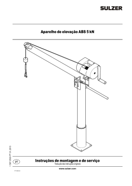 Aparelho de eleva&ccedil;&atilde;o ABS 5 kN Instru&ccedil;&otilde;es de montagem e