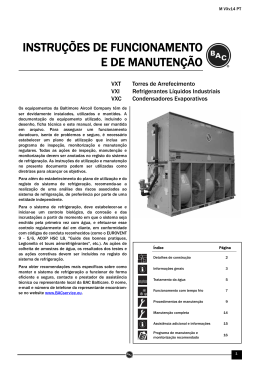 instru&ccedil;&otilde;es de funcionamento e de manuten&ccedil;&atilde;o