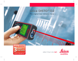 Leica DISTO&trade; D2 - Leica Geosystems