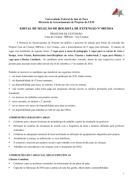 O edital Nº005/2014 pode ser consultado aqui.