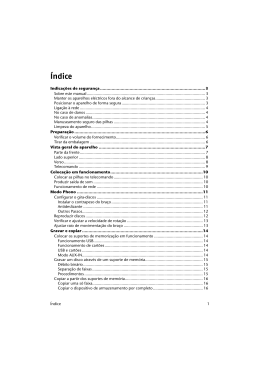 Indica&ccedil;&otilde;es de seguran&ccedil;a