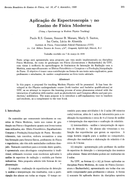 Aplicação de Espectroscopia 7 no Ensino de Física Moderna