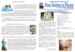 Informativo Abril - Paróquia Nossa Senhora da Piedade