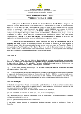 edital - CCL - Governo do Estado do Maranhão