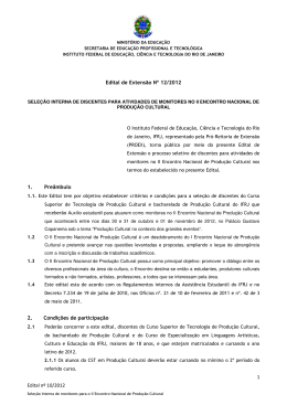 Edital n&ordm; 10/2012 1 Edital de Extens&atilde;o N&ordm; 12/2012 1