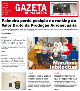 Jornal Digital 1298 - Gazeta de Palmeira