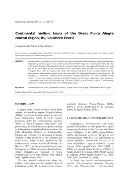 Agudo-Padr&oacute;n & P. Lenhard-Continental mollusc fauna Great Porto
