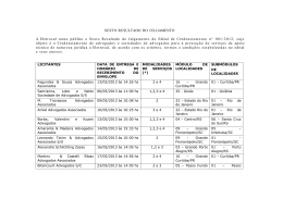 6&ordm; Resultado de Julgamento