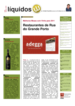 Restaurantes de Rua do Grande Porto