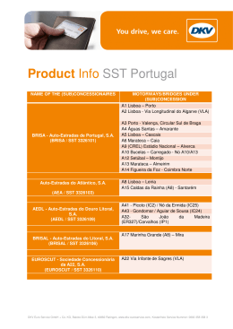 Product Info SST Portugal GB - DKV EURO SERVICE GmbH + Co. KG