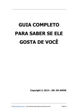 guia completo para saber se ele gosta de voc&ecirc;