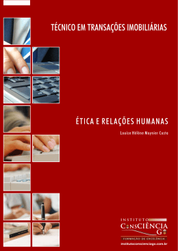 &Eacute;tica, Rela&ccedil;&otilde;es Humanas e Meio Ambiente