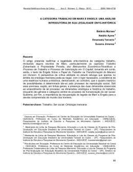 a categoria trabalho em marx e engels