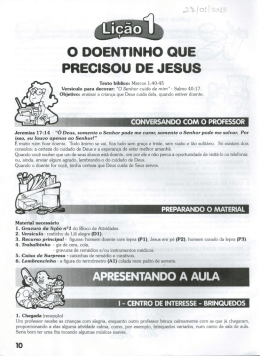 o doentini-io que precisou de jesus