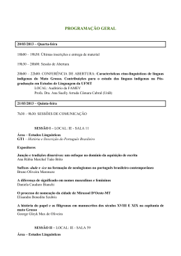I Semin&aacute;rio de Estudos Lingu&iacute;sticos