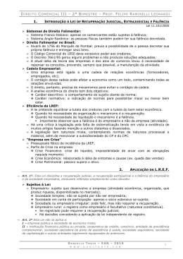 Resumo &ndash; Direito Comercial III