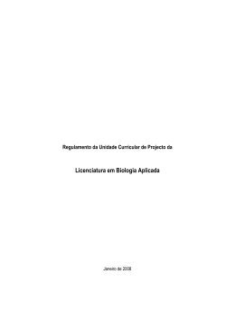 Regulamento - Departamento de Biologia