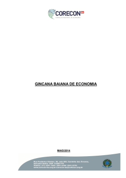 GINCANA BAIANA DE ECONOMIA