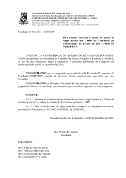 Resolu&ccedil;&atilde;o 43/2003-CONSEPE