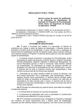 normas de elabora&ccedil;&atilde;o de disserta&ccedil;&otilde;es de mestrado do programa