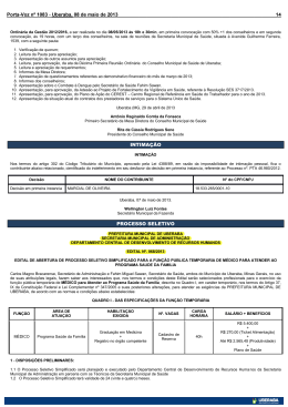 INTIMA&Ccedil;&Atilde;O PROCESSO SELETIVO Utwyf2[ t s&frac34;