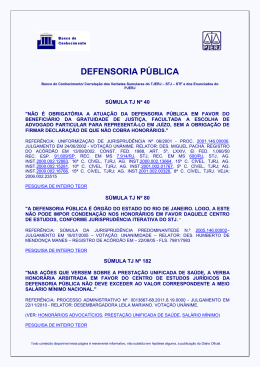 defensoria p&uacute;blica - Tribunal de Justi&ccedil;a do Estado do Rio de Janeiro