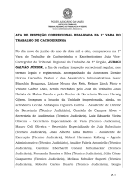 Cachoeirinha - 1&ordf; Vara do Trabalho
