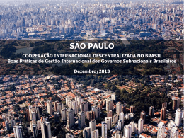 SÃO PAULO - Secretaria de Relações Institucionais