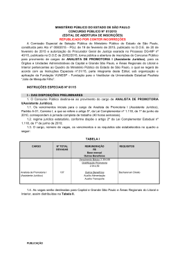 Edital concurso MP-SP