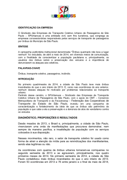 Ônibus Queimado não Leva a Lugar Nenhum
