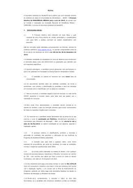 EDITAL A Secretaria Estadual de Sa&uacute;de/PE torna p&uacute;blico que ser&aacute;