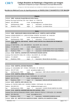 Resid&ecirc;ncias/Cursos de Aperfei&ccedil;oamento do CBR