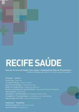 Guia Recife Sa&uacute;de - Recife Convention & Visitors Bureau